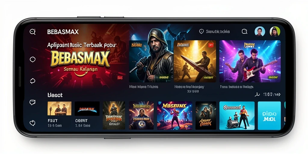 Tampilan gameplay interaktif dari aplikasi BEBASMAX yang unik.