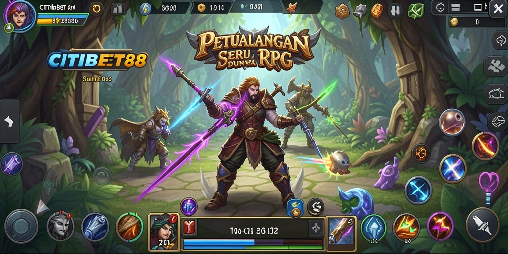 Tampilan utama gameplay <strong>CITIBET88</strong> dengan aksi RPG mendebarkan.