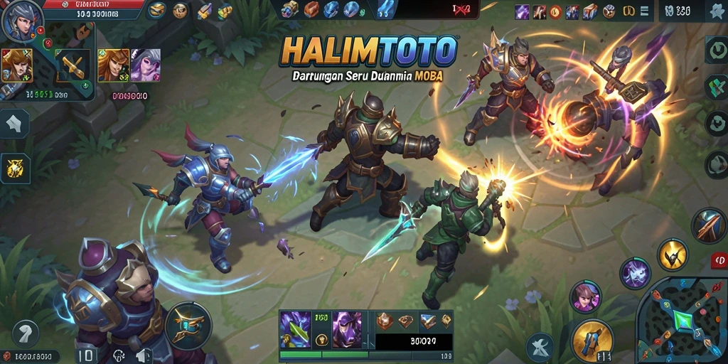Tampilan gameplay yang menarik dan penuh aksi di HALIMTOTO.
