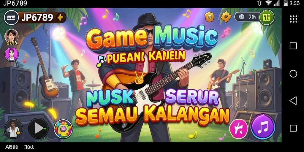 Tampilan gameplay JP6789 yang menarik dengan berbagai pilihan lagu.