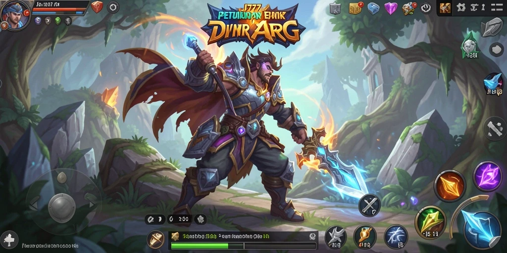 Screenshot menunjukkan aksi mendebarkan dalam gameplay ARPG JT777.