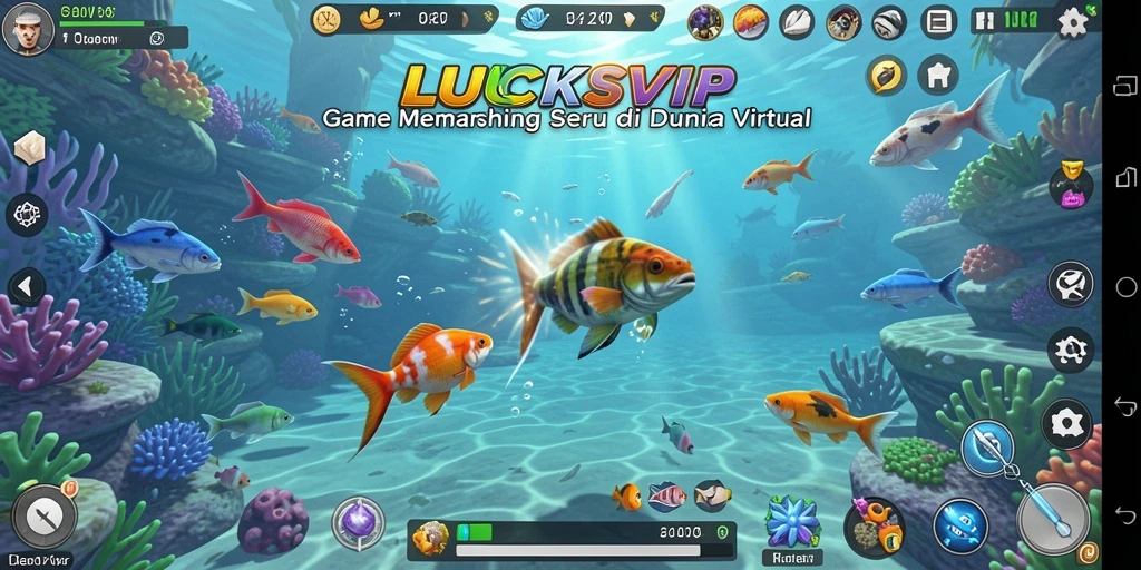 Gameplay memancing yang intens dan mendebarkan di LUCKSVIP.