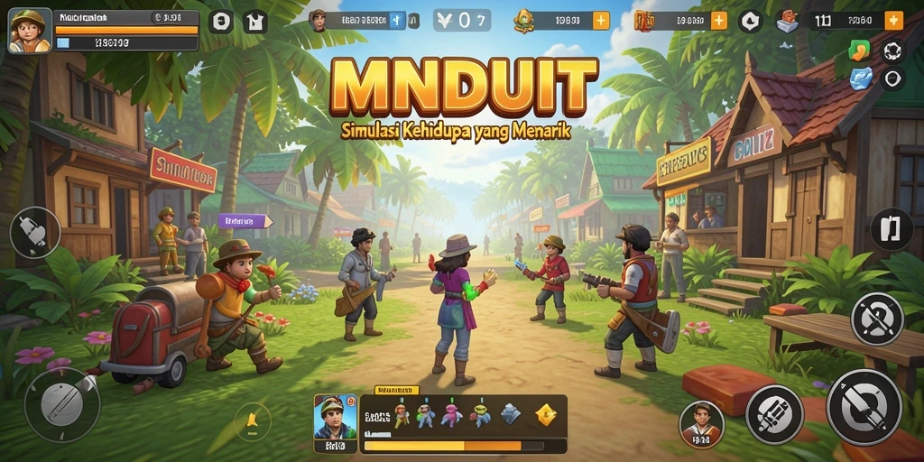 Gameplay menarik dan interaktif dalam MNDUIT.