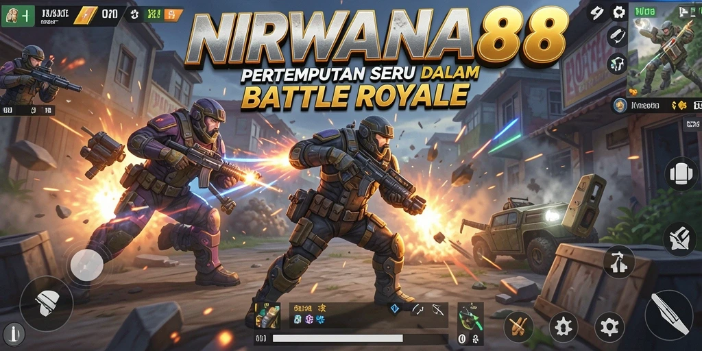 Tampilan gameplay NIRWANA88 yang mendebarkan dalam pertempuran Battle Royale.