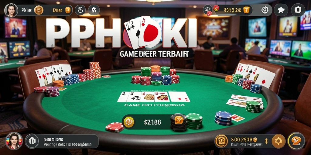 Tampilan gameplay PPHOKI yang seru dan menarik saat bermain poker.
