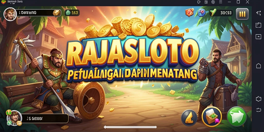 Tangkapan layar gameplay <strong>RAJASLOTO</strong> yang menampilkan dunia petualangan yang memukau.