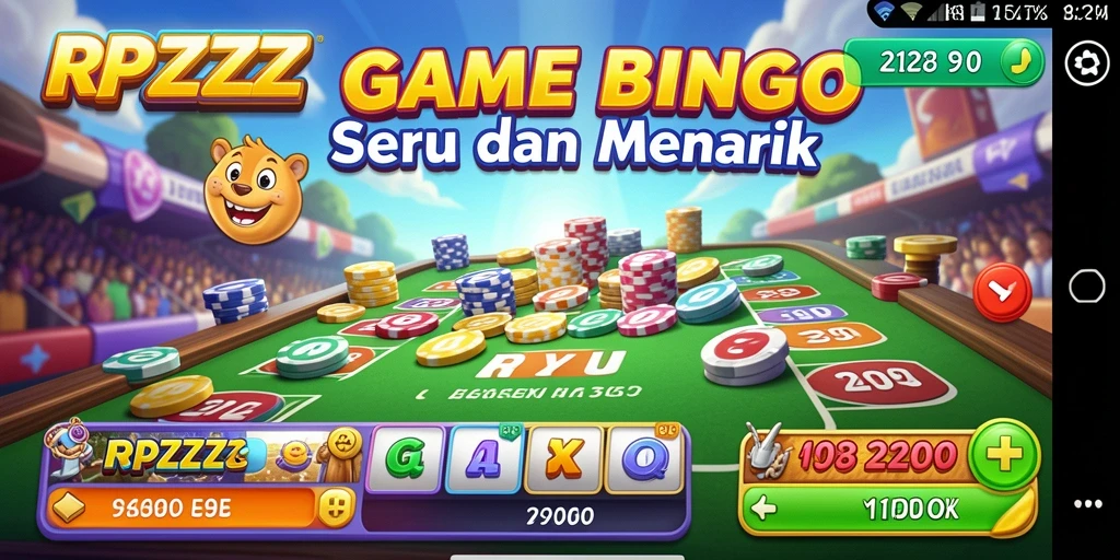 Screenshot utama RPZZZ menunjukkan keseruan gameplay Bingo yang menarik.