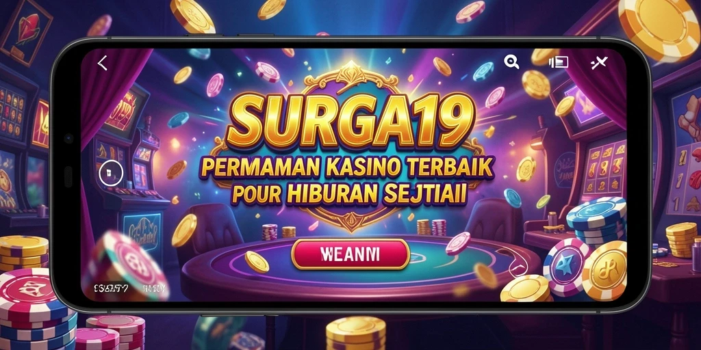 Screenshot tampilan gameplay menarik dari SURGA19 dengan suasana Kasino.