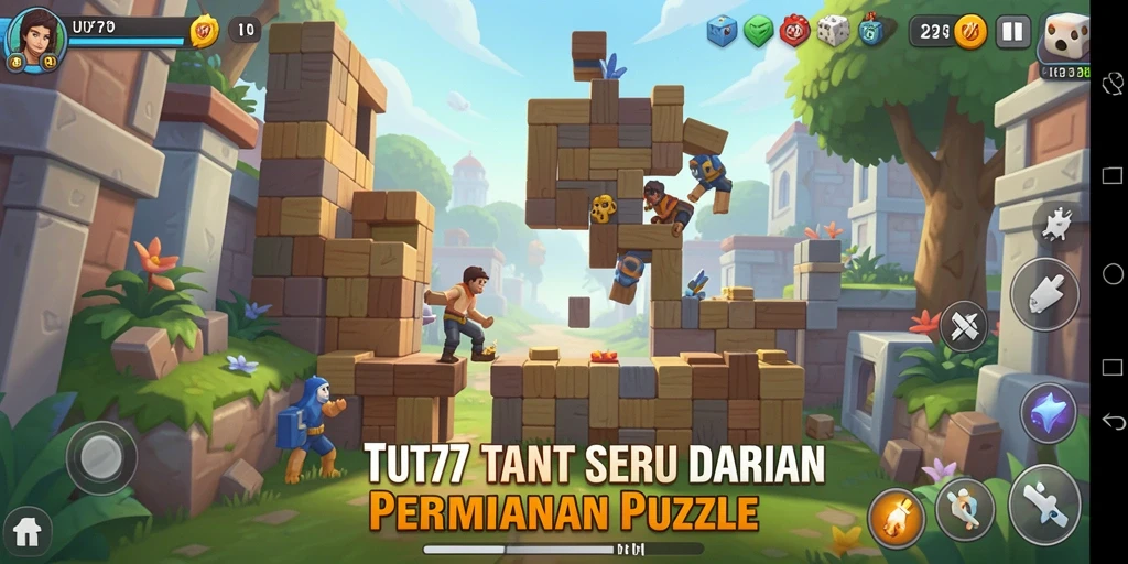 Tampilan gameplay UT77 yang menarik dengan berbagai teka-teki menantang.